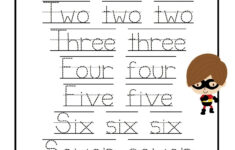 Number Words Worksheets Activity Shelter