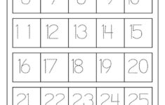 Number Worksheets For Kindergarten 1 30 Free Printable Math