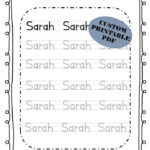 Personalized Trace Your Name Worksheets Custom Name Tracing