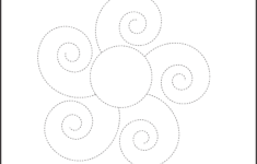 Picture Tracing Flower Spiral Tracing 1 Worksheet FREE