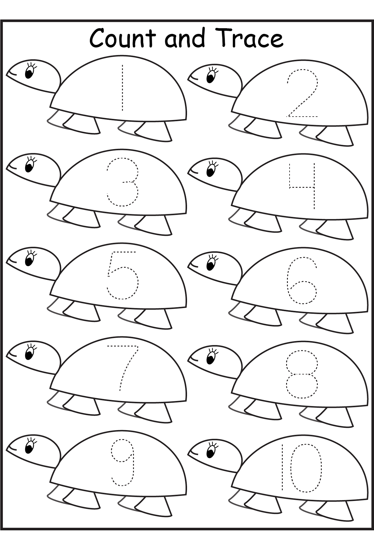 Pre K Worksheets Number Activity Shelter