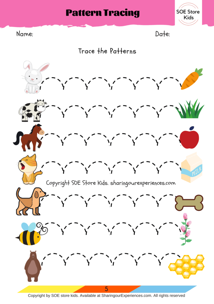 Free Printable Tracing Lines Worksheets For 3 Year Olds