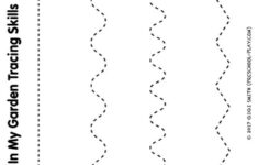 Preschool Tracing Practice Worksheet Part Of The In My Garden Fine