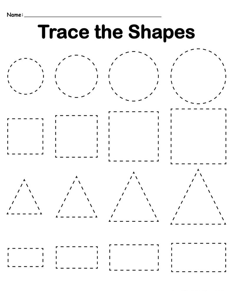 Printable Tracing Worksheets For Toddlers Tracing Worksheets