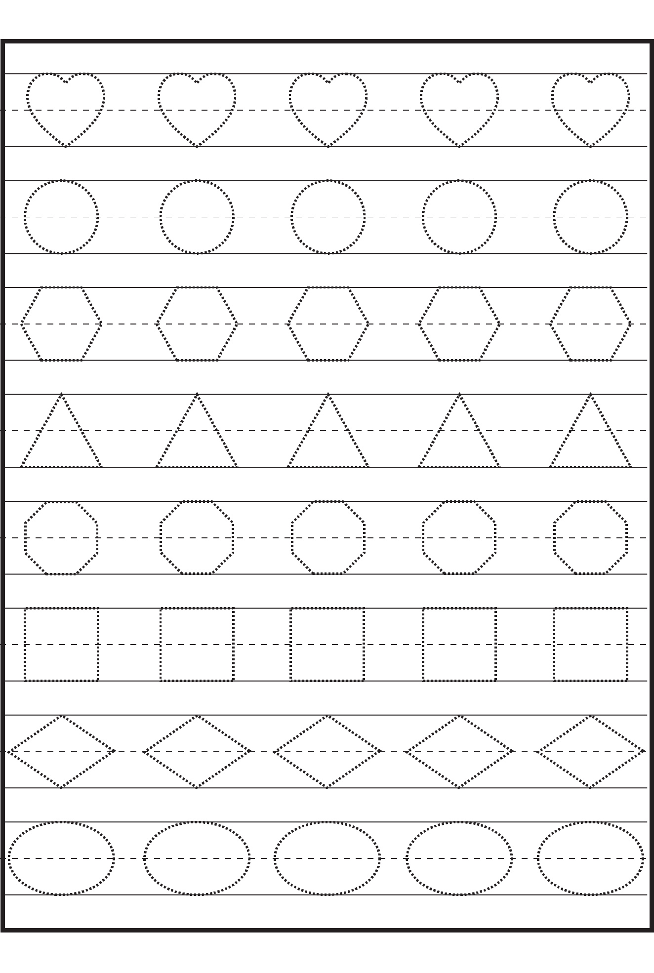 Preschool Tracing Worksheets Best Coloring Pages For Kids