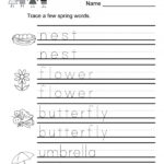 Preschool Word Tracing Worksheets AlphabetWorksheetsFree