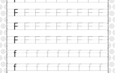 Printable Dotted Letter F Tracing Pdf Worksheet