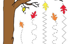 Printable Fall Line Tracing Worksheets Line Tracing Worksheets Fall