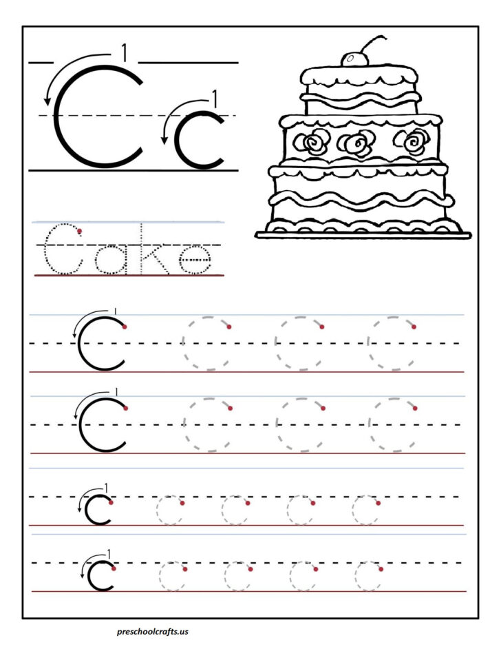 Letter C Tracing Worksheets Free