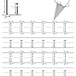 Printable Letter I Tracing Worksheet With Number And Arrow Guides