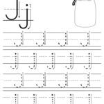 Printable Letter J Tracing Worksheet With Number And Arrow Guides