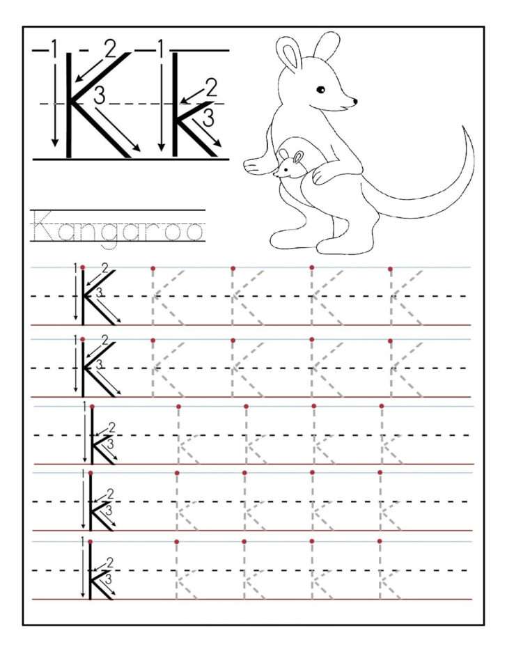 Letter K Tracing Worksheets Free