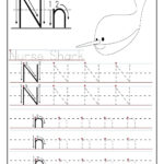 Printable Letter N Tracing Worksheets For Preschool Tracing