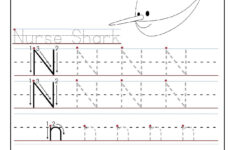 Printable Letter N Tracing Worksheets For Preschool Tracing