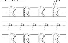 Printable Letter R Tracing Worksheet With Number And Arrow Guides