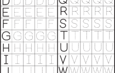 Printable Letter Tracing Worksheets For Kindergarten Preschool