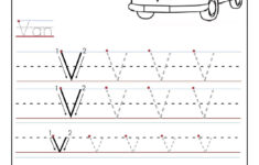 Printable Letter V Tracing Worksheets For Preschool Letter V