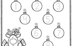 Printable Math Christmas Preschool Worksheets Christmas Number Tracing