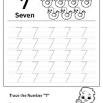 Printable Number 7 Tracing Worksheet In 2021 Kids Worksheets