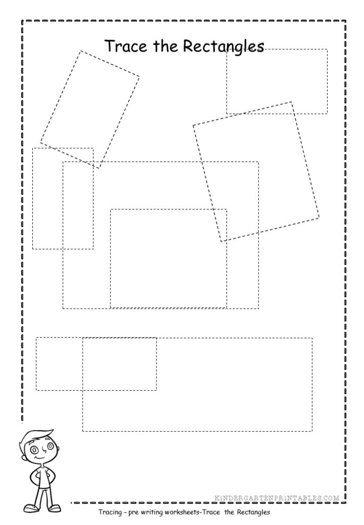 Rectangle Tracing Worksheet Free Printable