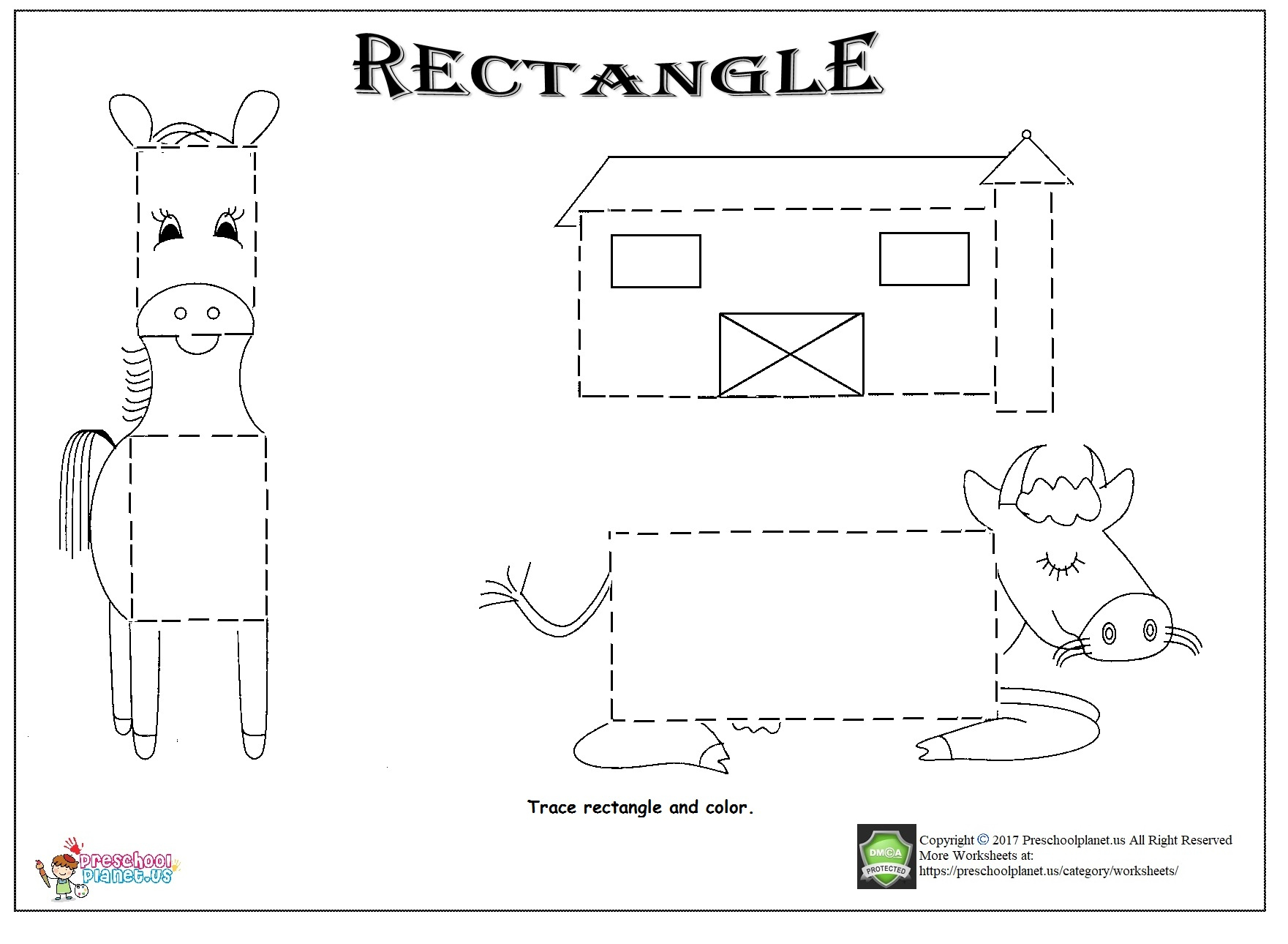 Rectangle Tracing Worksheet Name Tracing Generator Free