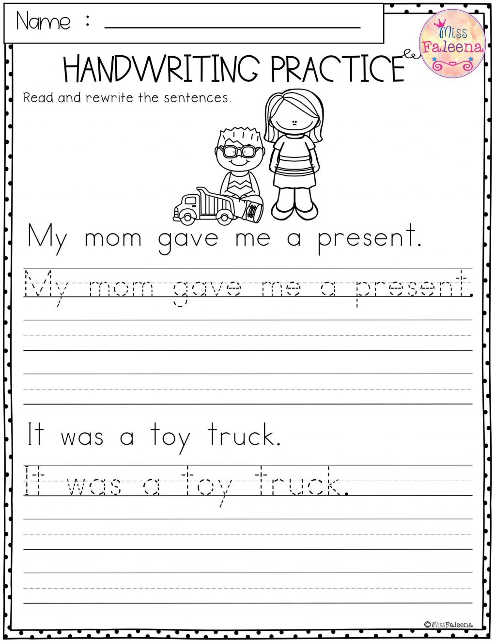 Sentence Tracing Worksheets AlphabetWorksheetsFree