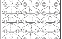 Small Letter Tracing Lowercase Worksheet Car FREE Printable