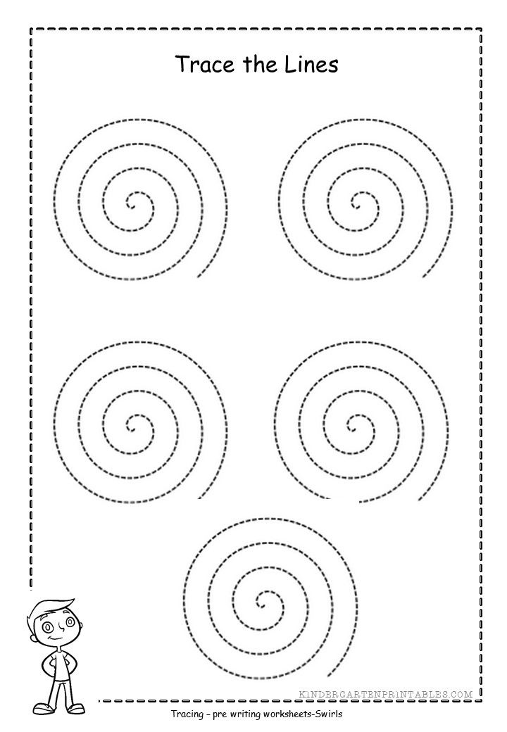 Spiral Tracing Worksheets
