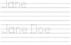 Sweet Sugar Blossoms Name Tracer Template