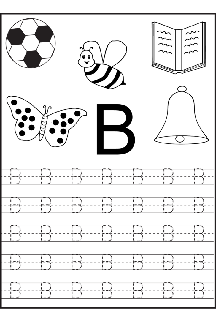 Letter B Tracing Worksheets