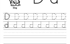 Trace Letter D Worksheets Activity Shelter