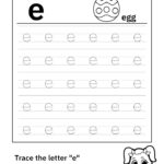 Trace Lowercase Letter E Worksheet For FREE