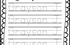 Trace My Name Worksheets Activity Shelter