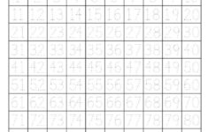 Trace Number 1 100 Chart Numbers 1 100 100 Chart Printable 1 100 Chart