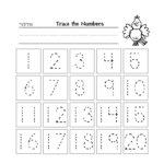 Trace Numbers 1 20 101 Printable
