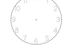 Trace The Clock Coloring Page Twisty Noodle Time Worksheets
