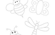 Trace The Insects Coloring Page Twisty Noodle Insect Coloring Pages