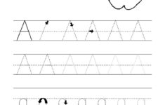 Trace The Letter A Worksheets Activity Shelter