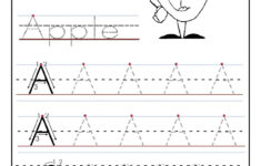 Trace The Letter A Worksheets Activity Shelter