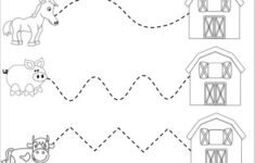 Trace The Path Help The Farm Animals Made By Teachers Farm