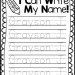 Trace Your Name Worksheets Activity Shelter