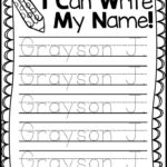 Trace Your Name Worksheets Kindergarten Names Name Writing Practice