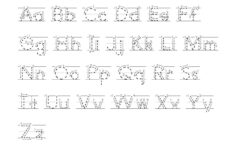 Tracing ABC With Arrows Dotted Print Alphabet Writing Practice