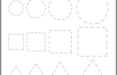 Tracing Basic Shapes Worksheet Education Shapes Preschool