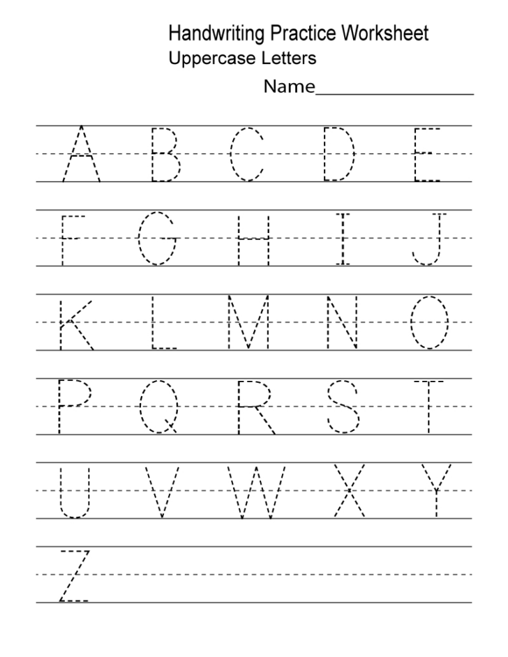 Tracing Capital Letters Worksheet