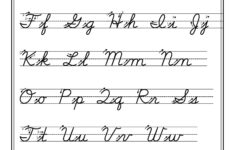 Tracing Cursive Alphabet Letters TracingLettersWorksheets