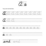 Tracing Cursive Letters Worksheets Free AlphabetWorksheetsFree