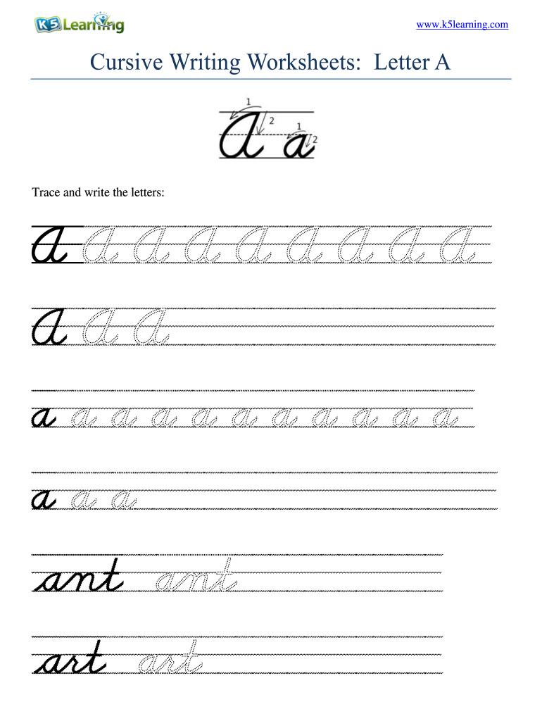 Tracing Cursive Letters Worksheets Free AlphabetWorksheetsFree