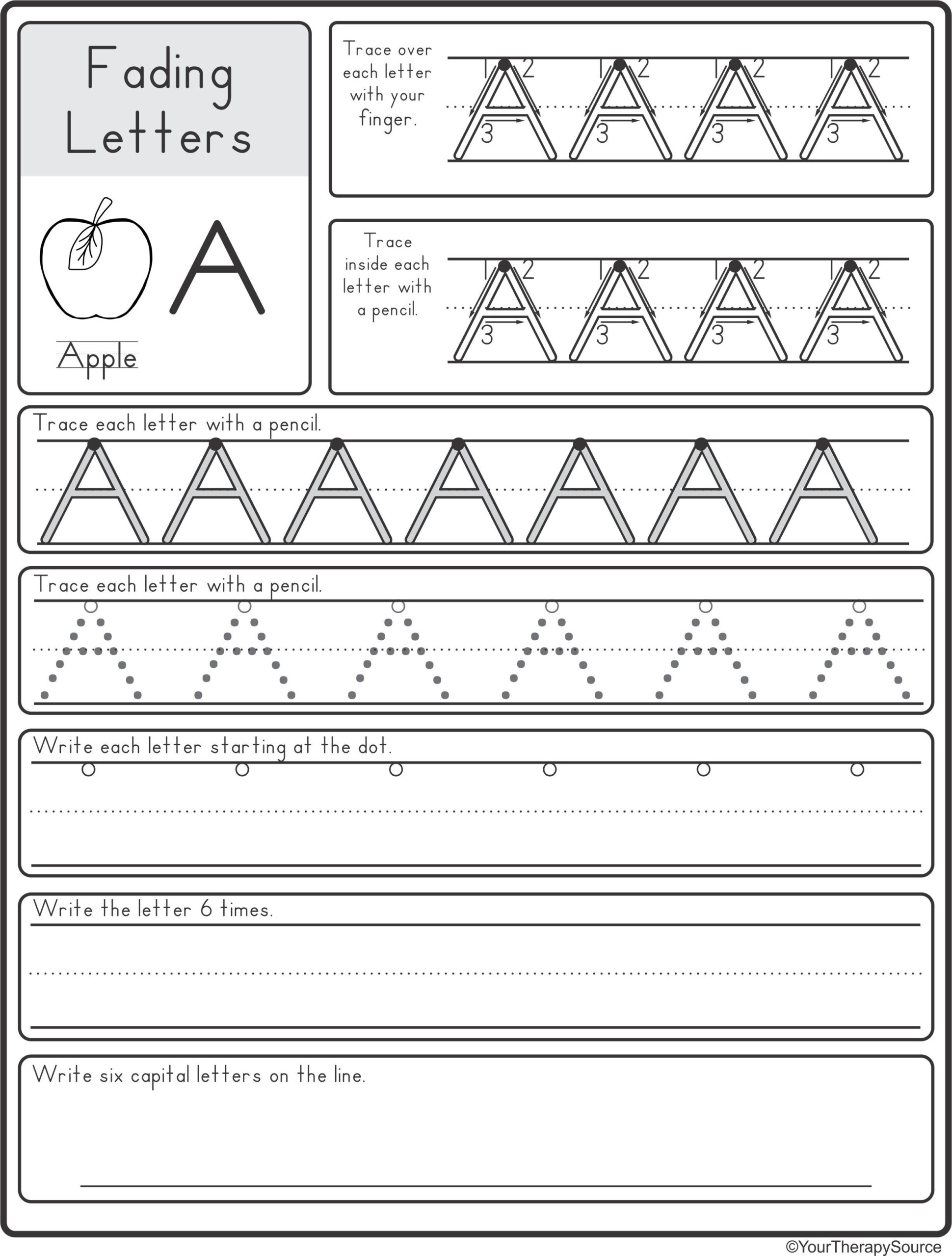 Tracing Dotted Letters Worksheets TracingLettersWorksheets