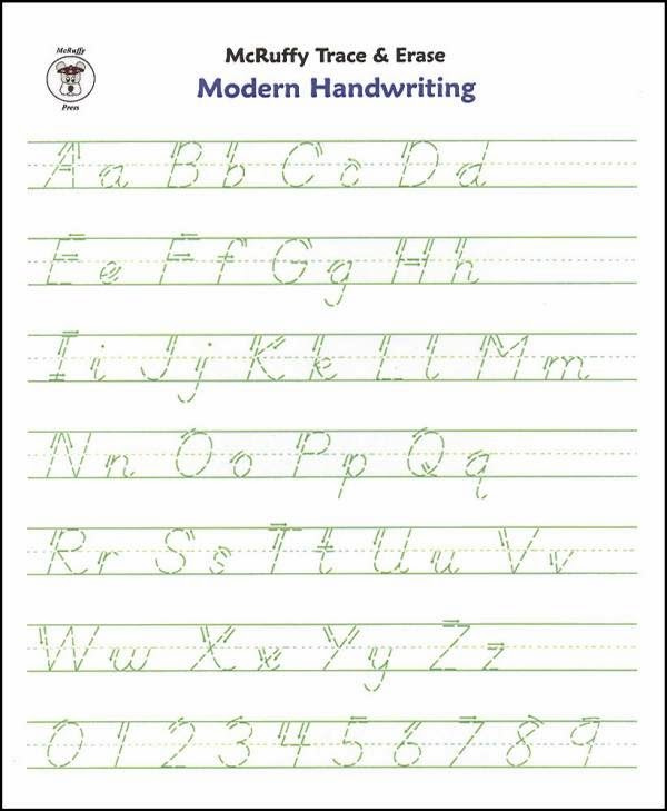 Tracing Handwriting Worksheets Hand Writing